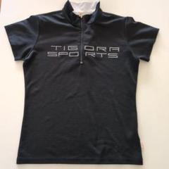 TIGORA SPORTS ブラック ゴルフポロシャツ