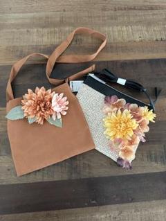 リメイク作品　お花のサコッシュ　２点セット　※新品未使用
