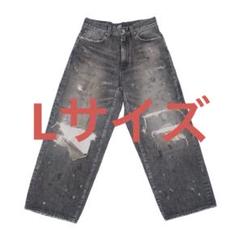 TSY RIPPED WIDE STRAIGHT DENIM BLACK - メルカリ