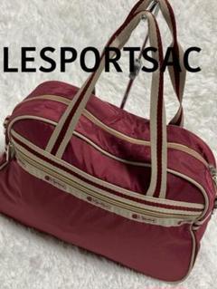 LESPORTSACレスポートサック2wayショルダーバッグ美品ワインxベージュ