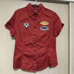【即完売モデル】ハーレーダビットソン☆総柄　人気デザイン　半袖シャツ ハーレーダビッドソン 柄シャツ アロハシャツ オープンカラー