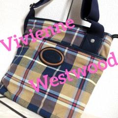 dq15 Vivienne Westwood チェック柄ショルダーバッグ