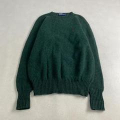 ポロバイラルフローレン　ニット　セーター　ホース刺しゅう　グリーン　M