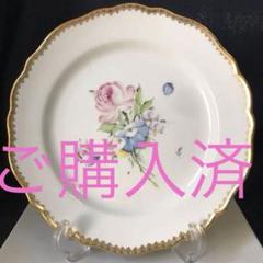 オールドマイセン！希少！色絵金彩虫花尽くし立体造形脚付きC/S