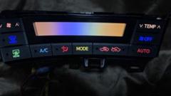 プリウス30 前期 エアコンパネルレインボーLED打ち替え品 プリウス ZVW30 前期型 エアコンスイッチパネル 7色レインボー