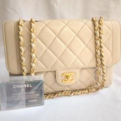⭐CHANEL　マトラッセ　ベージュ　チェーンショルダー　シリアルシールありのサムネイル