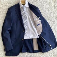 【美品】サイズＬ　ONLY×REDA　ネイビーホップサックジャケット　春夏のサムネイル