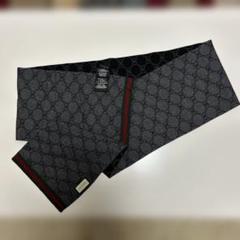 GUCCI GGパターン マフラー ブラック/グリーン/レッド GUCCI マフラー ベージュ/グリーン/レッド - メルカリ
