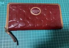 COACH ワインレッド 長財布　未使用 COACH コーチ アウトレット 長財布 レディース ワインレッド
