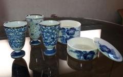 値下げ【昭和】五角形 陶器 三段 かさね重 合格縁起物