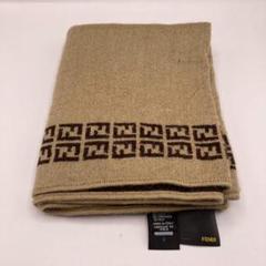 FENDI マフラー ズッカ柄 リバーシブル フリンジ ベージュ×ブラウン FENDI - フェンディ ズッカ グラデーション フリンジの通販 by