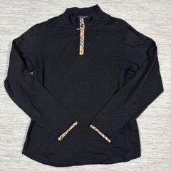 美品　BURBERRY GOLF チェック　ハーフジップシャッ　レディース