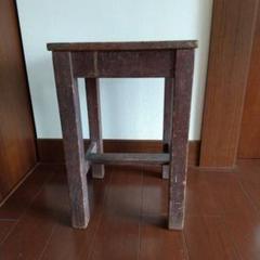 木製スツール ダークブラウン