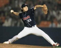 ヤクルトスワローズ 五十嵐亮太 ビジター ユニフォーム メッシュ シャープ産業製