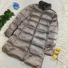 美品　theory セオリー　ダウンコート　グレー系　ラビットファー　S