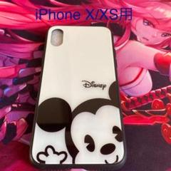 iPhoneX/XS用ケース デズニー ミッキーマウス 携帯カバー 強化ガラス