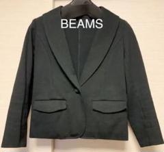 BEAMS ビームス　ショールカラージャケット　ブラック
