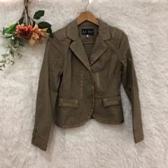 ★レア★アルマーニジーンズ【ARMANI】テーラードジャケット 古着 ストライプ