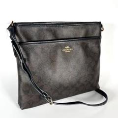 【良品】COACH コーチ シグネチャー　PVC ショルダーバッグ　F58297