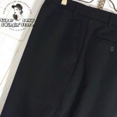 90s リーバイスアクションスラックス ブラック 黒 W42 レアサイズ W34 L32］Levi's Action Slacks_no.1 | anytee