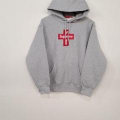 supreme Cross Box Logo Hooded Sweatshirt