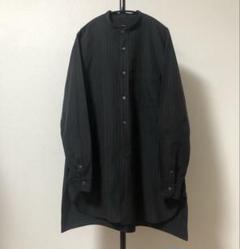 タグ付 美品 希少 サイズ1 16awコモリシャツ COMOLI バンドカラー 希少 美品 19aw コモリ シャツ バンドカラー 黒タグ 限定 サイズ