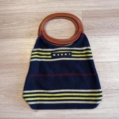 MARNI MARKET ボーダートートバッグ