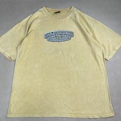 00s ハーレーダビッドソン Tシャツ イエロー ダメージ グッドフェード
