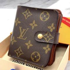 美品✨️ルイヴィトン　モノグラム　コンパクトジップ　二つ折り財布　財布