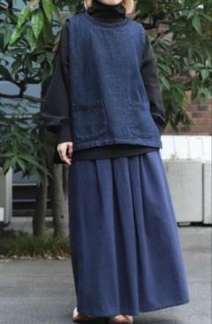 A*Y様 未使用品　ブロカントBrocante 綾織りデニム ポッシュブトンジレ ブロカントBrocante 綾織りデニム ポッシュブトンジレ - メルカリ
