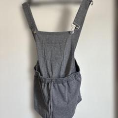 グレー短パンサロペット