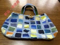 【新品・未使用】ハンドメイド カラフルエコバッグ