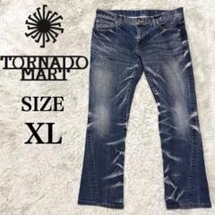 TORNADO MART flare denim black Y2K お兄系 - メルカリ
