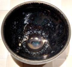 久世仁之黒辰杯窯変天目杯（u4e45u4e16u4ec1u4e4b u9ed2u8fb0