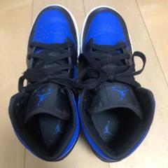 青/黒 NIKE エアジョーダンハイカット バスケットシューズ