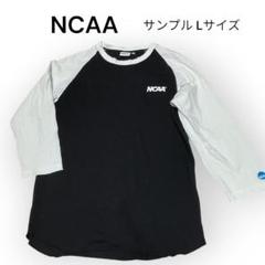 サンプル品 NCAA 長袖Tシャツ Lサイズ ブラック/ホワイト ロンT