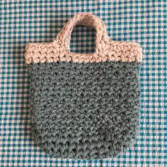ハンドメイド ニットバッグ ズパゲッティ