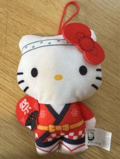 ハローキティ ぬいぐるみ 置物 オリジナルドール レア品 昭和レトロ 法被 祭り ハローキティ - ◇ 昭和レトロ ◇ サンリオ『 キティちゃん