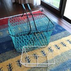 亀甲網のカゴ+おまけ・昭和レトロ