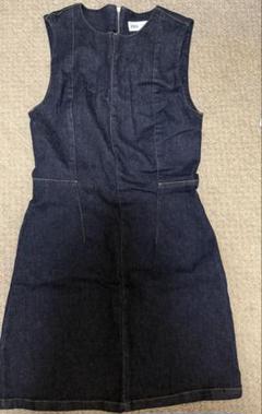 ZARA TRF デニムワンピース　ダークインディゴブルー　Sサイズ　タグ付き
