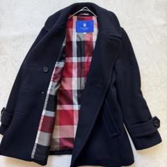 ブルーレーベルクレストブリッジ チェック柄ショートジャケット ピーコート ブルーレーベルクレストブリッジ チェック柄ショートジャケット