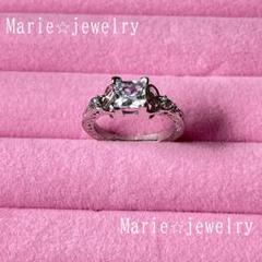 指輪 レディース シルバー ダイヤモンド 永遠 結婚 ギフト 幸運 プリンセス