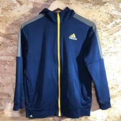 【 2429番】adidas ジャージ　上着　フード付き　160cm