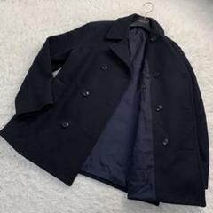 [美品]カルバンクライン黒ウールコート Calvin Klein (カルバンクライン) ウール混 フルジップ コート