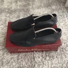 Salvatore Ferragamo ブラックレザー ローファー 8 1/2