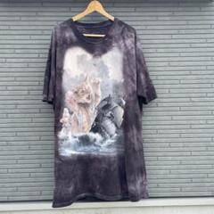USED THE MOUNTAIN 猫アート Tシャツ