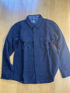 カキCHALLENGER ネルシャツ MEDIUM ネイビー CHALLENGER / PAISLEY NEL SHIRT -Blue×Black-
