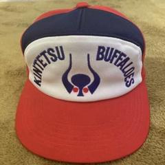 レア！当時物　近鉄バファローズ　キャップ　岡本太郎　日輪帽子製造オフィシャル品 レア！当時物 近鉄バファローズ キャップ 岡本太郎 日輪帽子製造