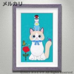 りょうちゃん様予約 絵画「猫の背中にヘンゼルとグレーテル