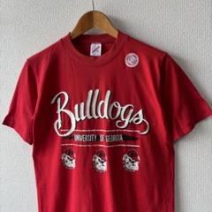 ジョージア大学　ブルドッグス ヴィンテージ　georgia bulldogs アメフト ジョージア大学 ブルドッグス Tシャツ - 古着屋